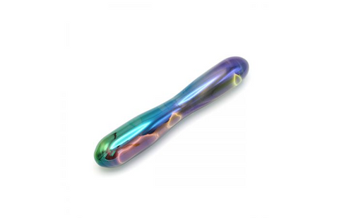Glass Dildo Smooth- Rainbow von Kiotos