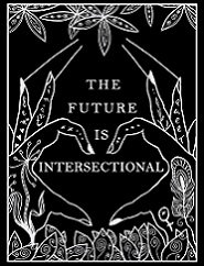 Postkarte the future is intersectional von Einskommasechsdesign