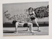 Postkarte riot g*rls: riots not diets von Jimmy Søhus