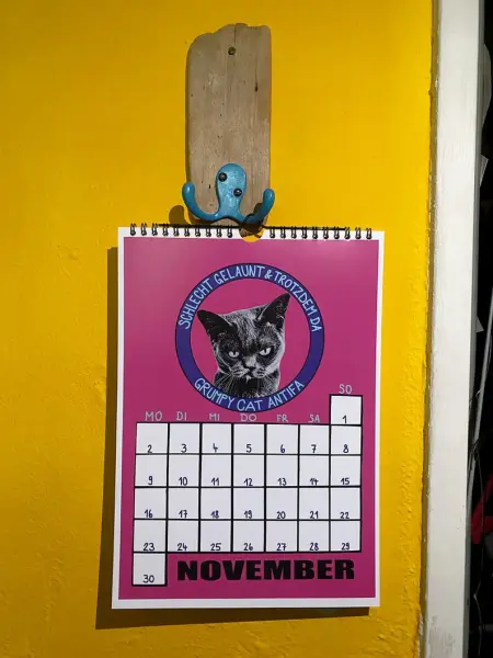 queer feministischer Katzenkalender von glitza glitza