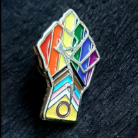 Inter* Progress Pride Faust Pin