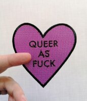 gestickter Patch `QUEER AS FUCK`von glitza glitza