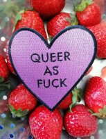 gestickter Patch `QUEER AS FUCK`von glitza glitza
