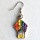 Inter* Progress Pride fist earring