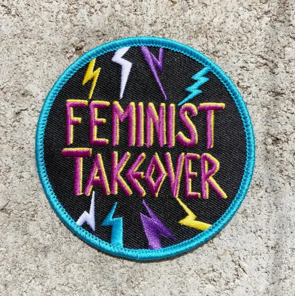 gestickter Patch  "Feminist Takeover" von glitza glitza