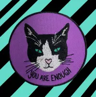 gestickter patch "you are enough" von glitza...